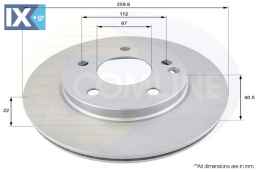 ΔΙΣΚΟΠΛΑΚΑ ΕΜΠΡΟΣΘ.MERCEDES  ADC1605V 1684210212 1684210812 168421081264 A1684210212 A1684210812 A168421081264