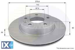 ΕΠΙΧΡΙΣΜΕΝΗ ΔΙΣΚΟΠΛΑΚΑ ΕΜΠΡΟΣΘ.MERCEDES  ADC1608V 6384210112 638421011205 A6384210112 A638421011205