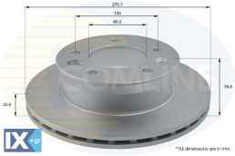 ΕΠΙΧΡΙΣΜΕΝΗ ΔΙΣΚΟΠΛΑΚΑ ΕΜΠΡΟΣΘ.MERCEDES-  ADC1610V 9014210312 9014210612 9024210312 9024210412 9024210612 9024210712 9024210912 902421091204 A9014210312 A9014210612 A9024210312 A9024210412 A9024210612