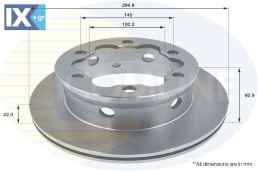 ΕΠΙΧΡΙΣΜΕΝΗ ΔΙΣΚΟΠΛΑΚΑ ΟΠΙΣΘ. MERCEDES  ADC1614V 9044230212 9044230312 9044230512 A9044230212 A9044230312 A9044230512 2D0615601B