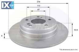 ΕΠΙΧΡΙΣΜΕΝΗ ΔΙΣΚΟΠΛΑΚΑ ΟΠΙΣΘ. MERCEDES  ADC1616 1244230412 1244230512 1244230612 1244231012 2014230512 2034230012 2034230112 2104230112 2104230412 2104230912 A1244230412 A1244230512 A1244231012 A20342