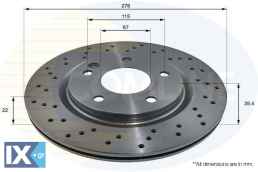 ΔΙΣΚΟΠΛΑΚΑ ΕΜΠΡΟΣΘ.MERCEDES  ADC1621V 1684210612 168421061264 1684210712 A1684210612 A168421061264