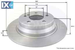 ΕΠΙΧΡΙΣΜΕΝΗ ΔΙΣΚΟΠΛΑΚΑ ΟΠΙΣΘ. MERCEDES  ADC1625 0004231012 2114230712 A0004231012 A2114230712