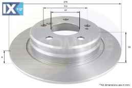 ΔΙΣΚΟΠΛΑΚΑ ΟΠΙΣΘ. MERCEDES  ADC1629 1244230512 1294230512 2014230512 2104230112 05098065AA 05098066AA