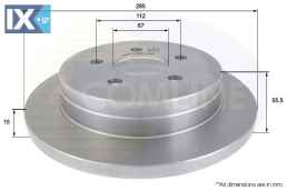 ΕΠΙΧΡΙΣΜΕΝΗ ΔΙΣΚΟΠΛΑΚΑ ΟΠΙΣΘ. MERCEDES  ADC1631 1634210112 1634230112 A1634210112 A1634230112