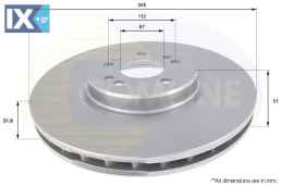 ΕΠΙΧΡΙΣΜΕΝΗ ΔΙΣΚΟΠΛΑΚΑ ΕΜΠΡΟΣΘ.MERCEDES  ADC1633V 1634210312 1634210512 A1634210312 A1634210512