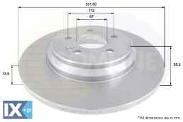ΕΠΙΧΡΙΣΜΕΝΗ ΔΙΣΚΟΠΛΑΚΑ ΟΠΙΣΘ. MERCEDES  ADC1634 1634230012 1634230212 A1634230012 A1634230212