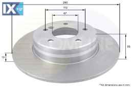 ΕΠΙΧΡΙΣΜΕΝΗ ΔΙΣΚΟΠΛΑΚΑ ΟΠΙΣΘ. MERCEDES  ADC1635 1244231112 2104230312 2104230612 2104231012 210423101264 A2104230312 A2104230612 A2104231012 A210423101264