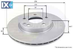 ΕΠΙΧΡΙΣΜΕΝΗ ΔΙΣΚΟΠΛΑΚΑ ΕΜΠΡΟΣΘ.MERCEDES  ADC1642V 1694210112 1694210812 A1694210112 A1694210812