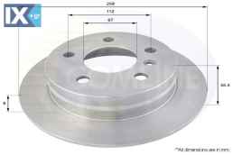 ΕΠΙΧΡΙΣΜΕΝΗ ΔΙΣΚΟΠΛΑΚΑ ΟΠΙΣΘ. MERCEDES  ADC1643 1694230312 1694230912 A1694230312 A1694230912