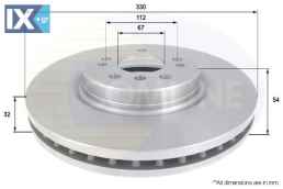 ΕΠΙΧΡΙΣΜΕΝΗ ΔΙΣΚΟΠΛΑΚΑ ΕΜΠΡΟΣΘ.MERCEDES  ADC1648V 1644210412 A2104230812
