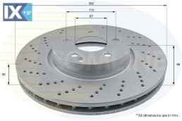 ΕΠΙΧΡΙΣΜΕΝΗ ΔΙΣΚΟΠΛΑΚΑ ΕΜΠΡΟΣΘIA MERCEDE  ADC1655V 0004211112 0004213012 2044211012 A0004211112 A0004213012 A2044211012