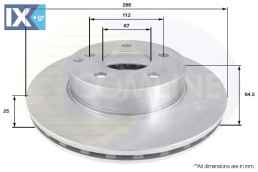 ΕΠΙΧΡΙΣΜΕΝΗ ΔΙΣΚΟΠΛΑΚΑ ΕΜΠΡΟΣΘ.MERCEDES  ADC1656V 0004211912 2044210012 A0004211912 A2044210012