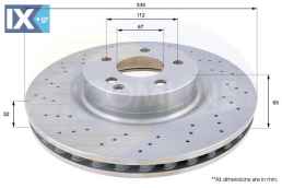 ΕΠΙΧΡΙΣΜΕΝΗ ΔΙΣΚΟΠΛΑΚΑ ΕΜΠΡΟΣΘ.MERCEDES  ADC1659V 2214210612 2214211012 22142111712 2214211712 A2214210612 A2214211012 A2214211712