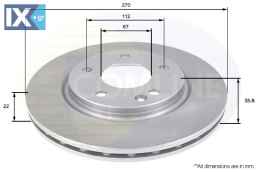 ΔΙΣΚΟΠΛΑΚΑ ΕΜΠΡΟΣΘ.MERCEDES  ADC1666V 4144210012 A4144210012