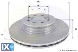 ΔΙΣΚΟΠΛΑΚΑ ΕΜΠΡΟΣΘ.MERCEDES  ADC1667V 9054210012 905421011207 A9054210012 A905421011207