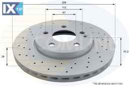 ΕΠΙΧΡΙΣΜΕΝΗ ΔΙΣΚΟΠΛΑΚΑ ΕΜΠΡΟΣΘ.MERCEDES  ADC1679V 2464212512 A2464212512