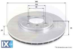 ΔΙΣΚΟΠΛΑΚΑ ΕΜΠΡΟΣΘ.BMW  ADC1709V 34111154749 34111154750 34111160915