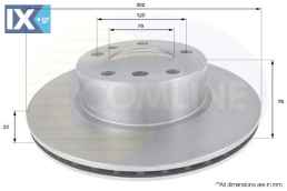 ΔΙΣΚΟΠΛΑΚΑ ΕΜΠΡΟΣΘ.BMW  ADC1710V 34111158040 34111159897 34111160849 34111160936