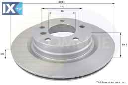 ΕΠΙΧΡΙΣΜΕΝΗ ΔΙΣΚΟΠΛΑΚΑ ΟΠΙΣΘ. BMW  ADC1718V 34216764651 34216792227 34216855007