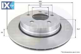 ΕΠΙΧΡΙΣΜΕΝΗ ΔΙΣΚΟΠΛΑΚΑ ΟΠΙΣΘ. BMW  ADC1720V 34213332217