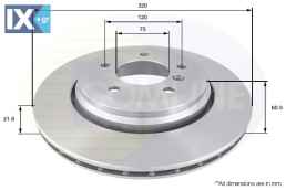 ΔΙΣΚΟΠΛΑΚΑ ΟΠΙΣΘ. BMW  ADC1725V 34201166073 34201168073 34216855157