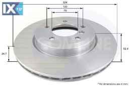ΕΠΙΧΡΙΣΜΕΝΗ ΔΙΣΚΟΠΛΑΚΑ ΕΜΠΡΟΣΘ.BMW  ADC1732V 34101166071 34116769305 34116855156