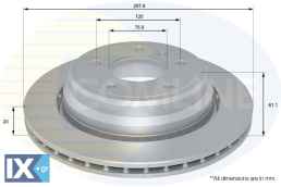ΕΠΙΧΡΙΣΜΕΝΗ ΔΙΣΚΟΠΛΑΚΑ ΟΠΙΣΘ. BMW  ADC1733V 34211163133 34211163153 34211164175 34211164840 34216767060