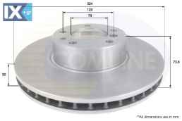 ΕΠΙΧΡΙΣΜΕΝΗ ΔΙΣΚΟΠΛΑΚΑ ΕΜΠΡΟΣΘ.BMW  ADC1735V 34110392525 34111165859 34116767059