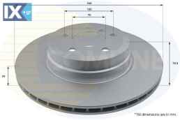 ΕΠΙΧΡΙΣΜΕΝΗ ΔΙΣΚΟΠΛΑΚΑ ΟΠΙΣΘ. BMW  ADC1757V 34216771971 34216793246 34216886480