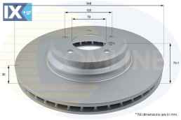 ΕΠΙΧΡΙΣΜΕΝΗ ΔΙΣΚΟΠΛΑΚΑ ΕΜΠΡΟΣΘ.BMW  ADC1763V 34116770729 34116855000
