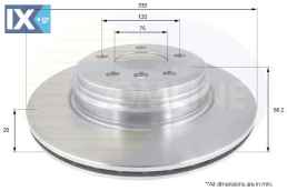 ΔΙΣΚΟΠΛΑΚΑ ΟΠΙΣΘ. BMW  ADC1777V 34216792233 34216864899