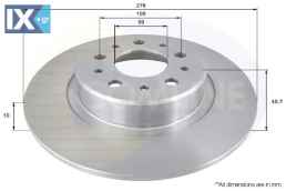 ΕΠΙΧΡΙΣΜΕΝΗ ΔΙΣΚΟΠΛΑΚΑ ΟΠΙΣΘ. ALFA ROMEO  ADC1831 46469908 46542702