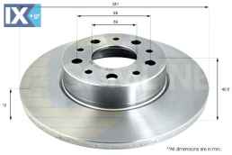 ΕΠΙΧΡΙΣΜΕΝΗ ΔΙΣΚΟΠΛΑΚΑ ΟΠΙΣΘ. FIAT  ADC1847 51808471 51885409 52048984 52048985 52067389 52067390