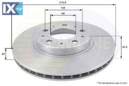 ΔΙΣΚΟΠΛΑΚΑ ΕΜΠΡΟΣΘ.VOLVO  ADC1904V 271788 2717880 2717882 272312 31262092 9140759 91407593