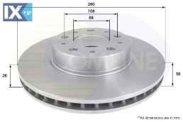 ΔΙΣΚΟΠΛΑΚΑ ΕΜΠΡΟΣΘ.VOLVO  ADC1910V 3516567 35165679 6848902 68489020