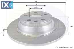 ΕΠΙΧΡΙΣΜΕΝΗ ΔΙΣΚΟΠΛΑΚΑ ΟΠΙΣΘ. VOLVO  ADC1923 30769058