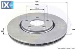 ΔΙΣΚΟΠΛΑΚΑ ΕΜΠΡΟΣΘ.CHRYSLER  ADC2305V 4683918AB 04683918AB 04863918AB 4683918 4683918AB 4683918AB