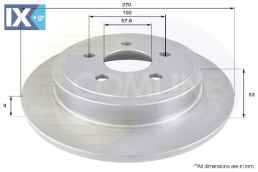 ΔΙΣΚΟΠΛΑΚΑ ΟΠΙΣΘ. CHRYSLER  ADC2308 04509553AB 04509553AC 05085650AA 05085651AA 4509553 4509553AB 4509553AC 4509558 5085650AA 5085651AA