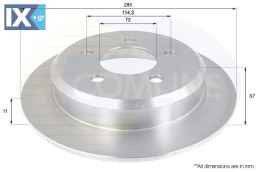ΔΙΣΚΟΠΛΑΚΑ ΟΠΙΣΘ. JEEP  ADC2309 52008184 5208184AB