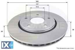 ΕΠΙΧΡΙΣΜΕΝΗ ΔΙΣΚΟΠΛΑΚΑ ΕΜΠΡΟΣΘ. CHRYSLER  ADC2324V 7B0615301B 04721995AB K04721995AA K04721995AB 04721933AB 04721995AA 04779783AA 04779783AB