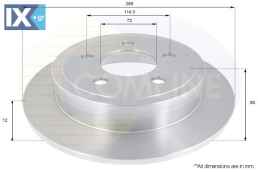 ΔΙΣΚΟΠΛΑΚΑ ΟΠΙΣΘ. JEEP  ADC2326 5016434AA 52128411AA 52128411AB K52128411AA K52128411AB