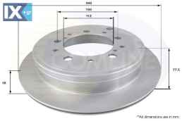 ΔΙΣΚΟΠΛΑΚΑ ΟΠΙΣΘ. TOYOTA  ADC2502V 4243160290 4243160290