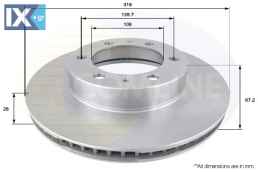 ΕΠΙΧΡΙΣΜΕΝΗ ΔΙΣΚΟΠΛΑΚΑ ΕΜΠΡΟΣΘ. TOYOTA  ADC2509V 435120K100 435120K101 4351235320 4351235321 4351235322