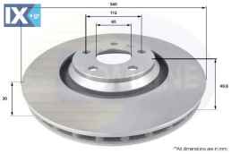 ΔΙΣΚΟΠΛΑΚΑ ΕΜΠΡΟΣΘ.AUDI  ADC2605V 8J0615301 8J0615301G
