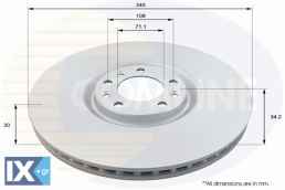 ΔΙΣΚΟΠΛΑΚΑ ΕΜΠΡΟΣΘ.PEUGEOT  ADC2716V 4249F9