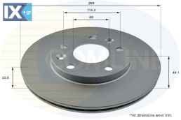 ΕΠΙΧΡΙΣΜΕΝΗ ΔΙΣΚΟΠΛΑΚΑ ΕΜΠΡΟΣΘ.RENAULT-D  ADC2730V 402061715R 402066300R 402066300R
