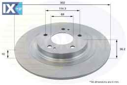ΔΙΣΚΟΠΛΑΚΑ ΟΠΙΣΘ. CITROEN-MITSUBISHI  ADC2732 4615A125 1609901080 1609901080