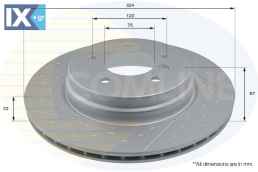 ΕΠΙΧΡΙΣΜΕΝΗ ΔΙΣΚΟΠΛΑΚΑ ΟΠΙΣΘ. BMW  ADC2819V 34216787931 34216795755