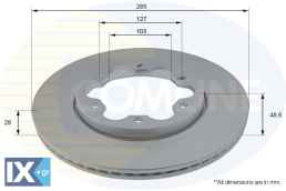 ΕΠΙΧΡΙΣΜΕΝΗ ΔΙΣΚΟΠΛΑΚΑ ΕΜΠΡ. TOYOTA  ADC2827V 4351226190